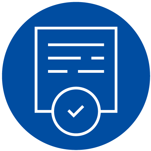 1 application acknowledgment icon